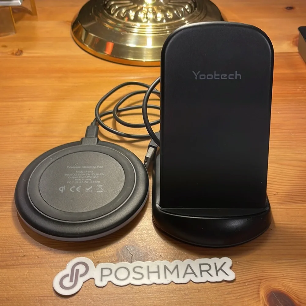 Yootech Wireless Charger & Stand • Fast Charging • Universal Qi Compatible • GUC